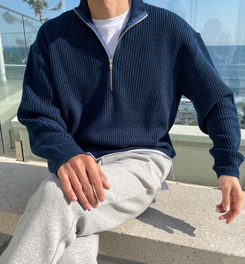 JEONJU Half-Zip Sweater