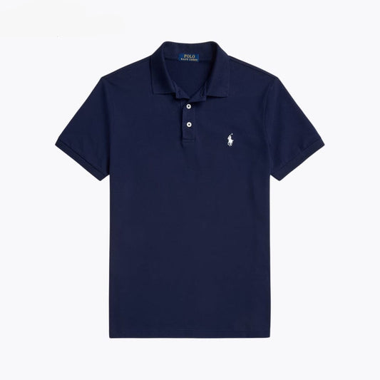 Custom Slim Fit Stretch Mesh Polo Shirt