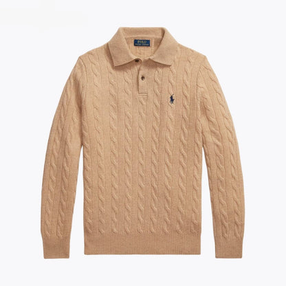 Wool and Cashmere Cable-Knit Jumper